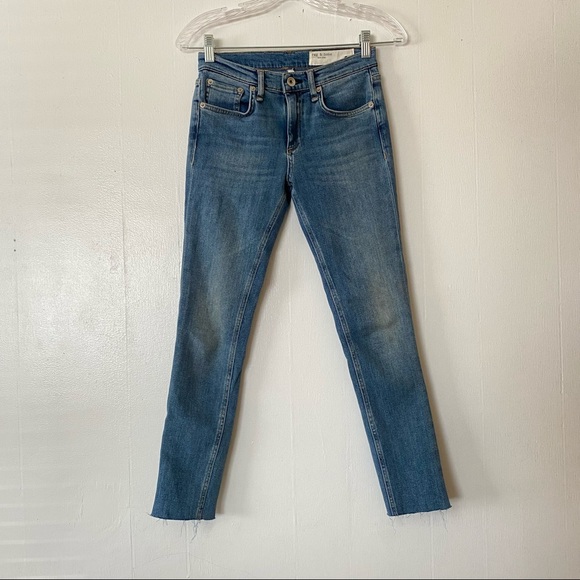 Rag & bone Skinny Ankle Fray Jeans - Picture 2 of 13